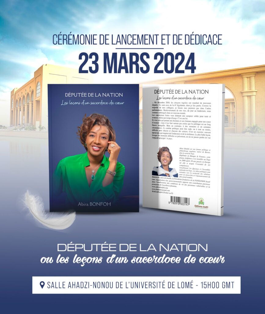 Abira Bonfoh, députée, lance son “Députée de la Nation.” - Journal du Togo